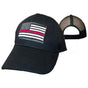 Thin Red Line Embroidered Hat (#hat131)