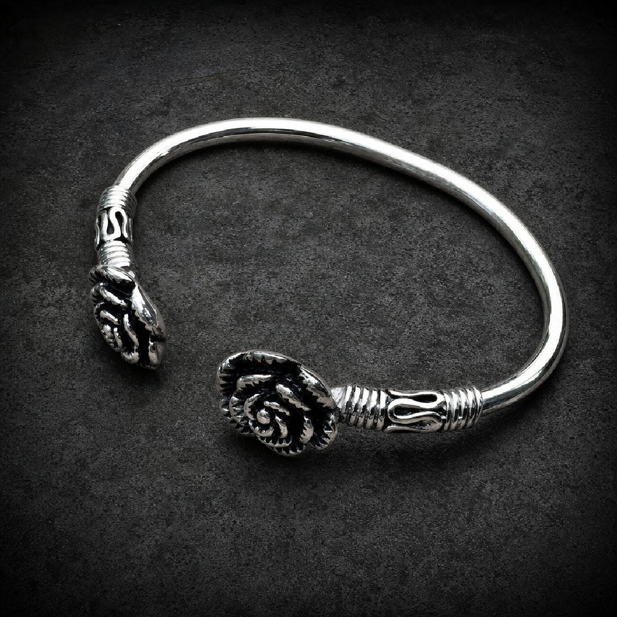 Thorned Embrace Cuff — Rose Bangle