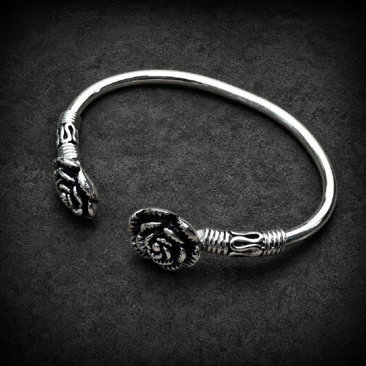 Thorned Embrace Cuff — Rose Bangle