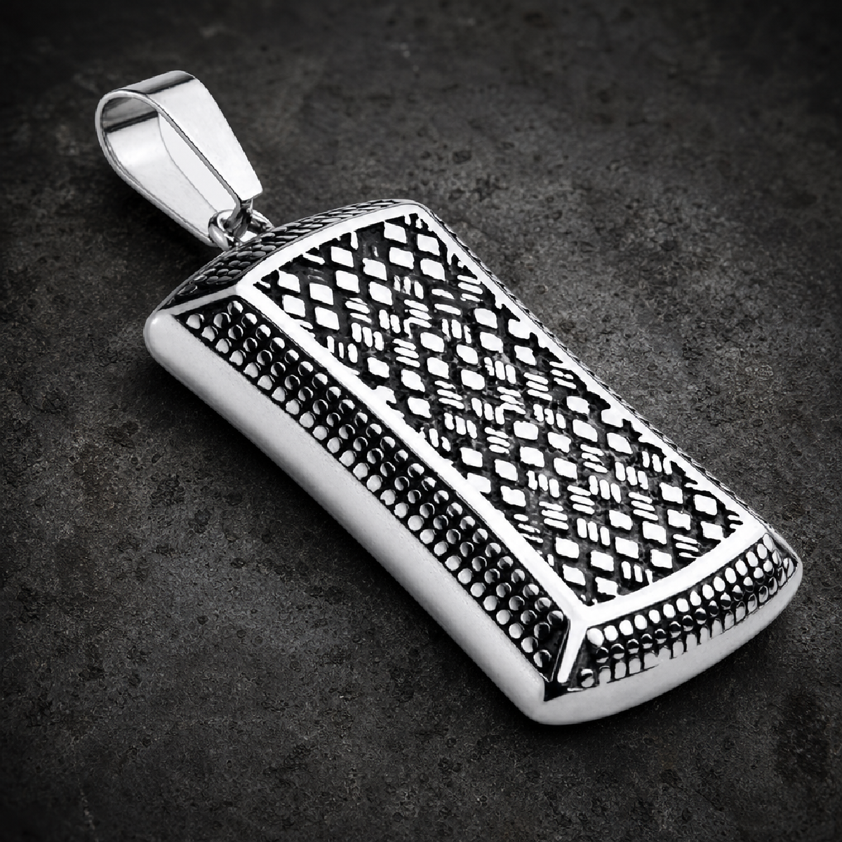 Time After Time Pendant - 316L stainless steel unisex jewelry (P014)
