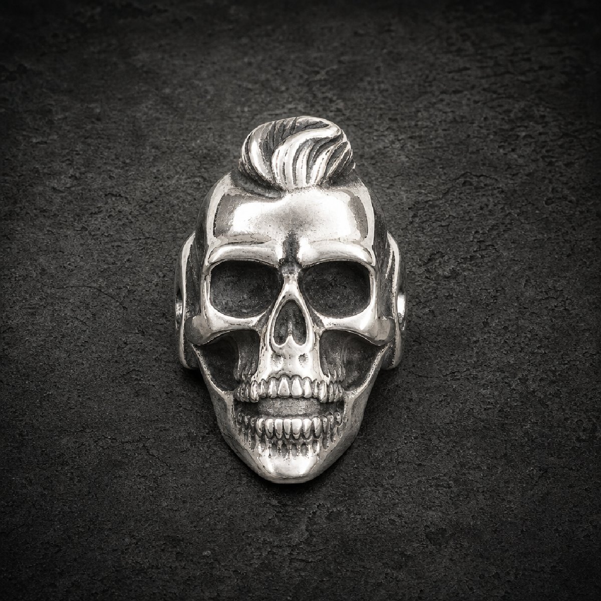 Time of the Preacher - Skull Ring - 316L stainless steel unisex jewelry (R0692)