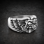 Travelin' Man Stainless Steel Motorcycle Ring (#R0632)