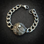 Tree of Life Stainless Steel Bracelet – Heavy Curb Chain (#B0060)
