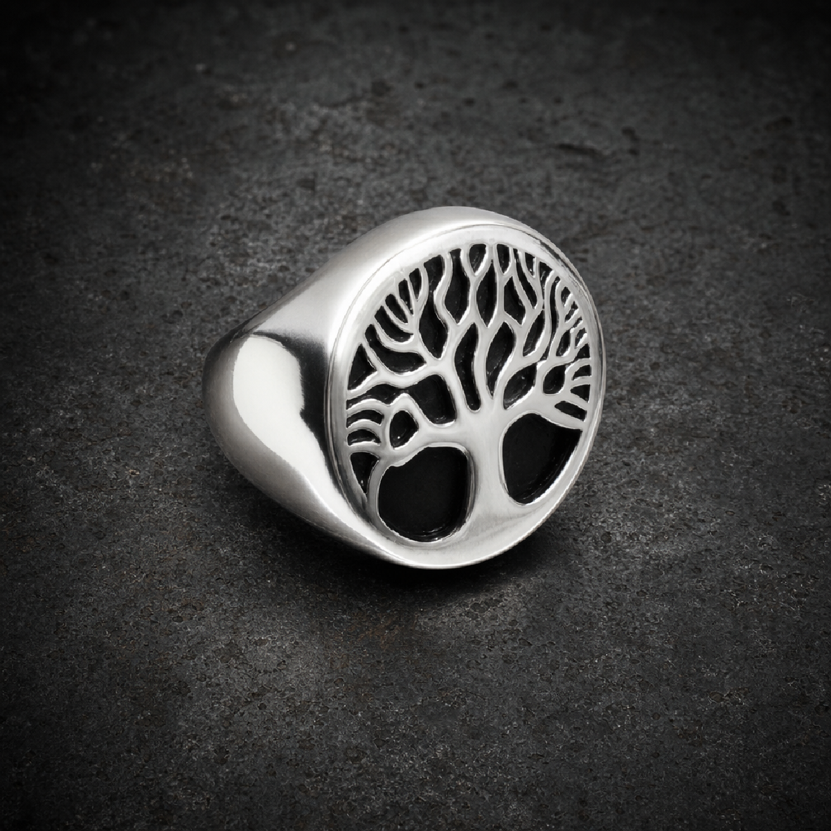 Tree of Life Ring - 316L stainless steel unisex jewelry (R0806)