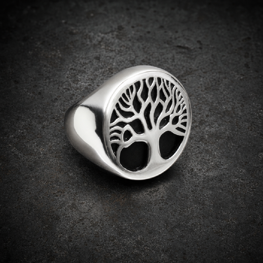 Tree of Life Ring - 316L stainless steel unisex jewelry (R0806)