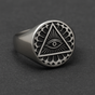 Eye of Providence Steel Ring (#R0060)