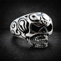 Tribal Skull Grin — Tribal Skull Ring (#R0309)