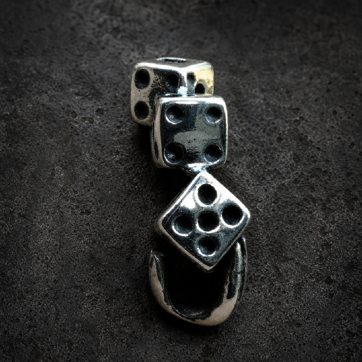 Tumbling Dice Ring - 316L stainless steel unisex jewelry (R0695)