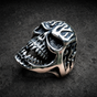 Under the Graveyard - Big, Bold & Heavy Skull Ring (#R0396)