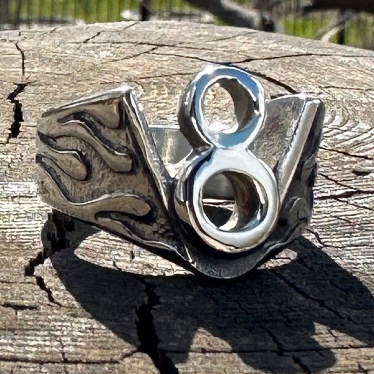 V8 Flames, ?Stainless Steel Ring, ?Solid 316L, ?Edgy, ?Funny, ?Hot, ?Ignite, ?Style, ?Collection, ?Spark, ?Conversation