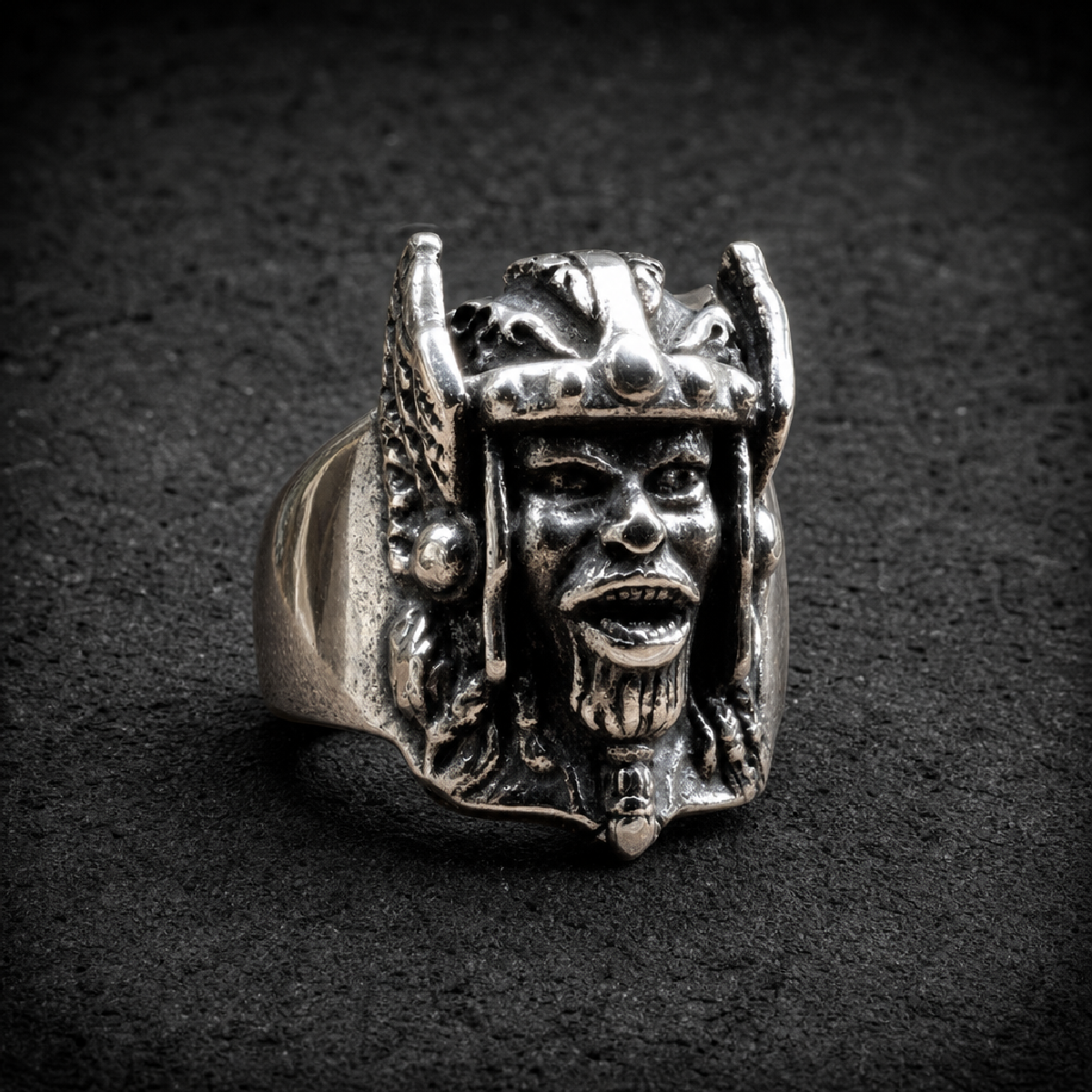 Viking Steel Ring - 316L stainless steel unisex jewelry (R0596)