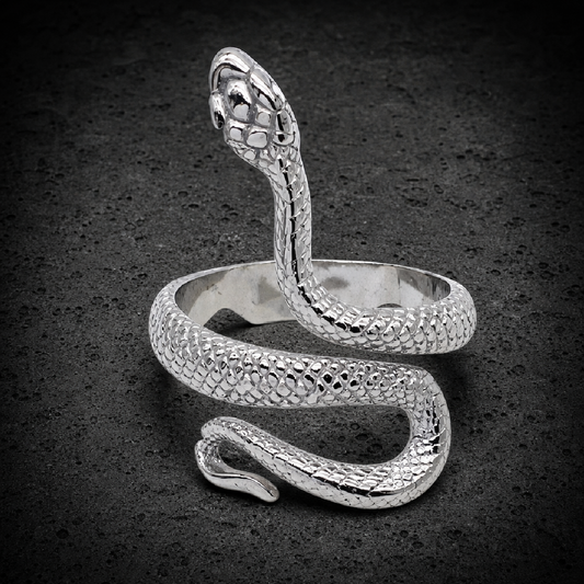 Viper Vow – 🐍 Serpent Coil Stainless Ring - 316L stainless steel unisex jewelry (R0349)