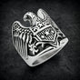 Warbird Sovereign — Eagle Shield Ring (#R0935)
