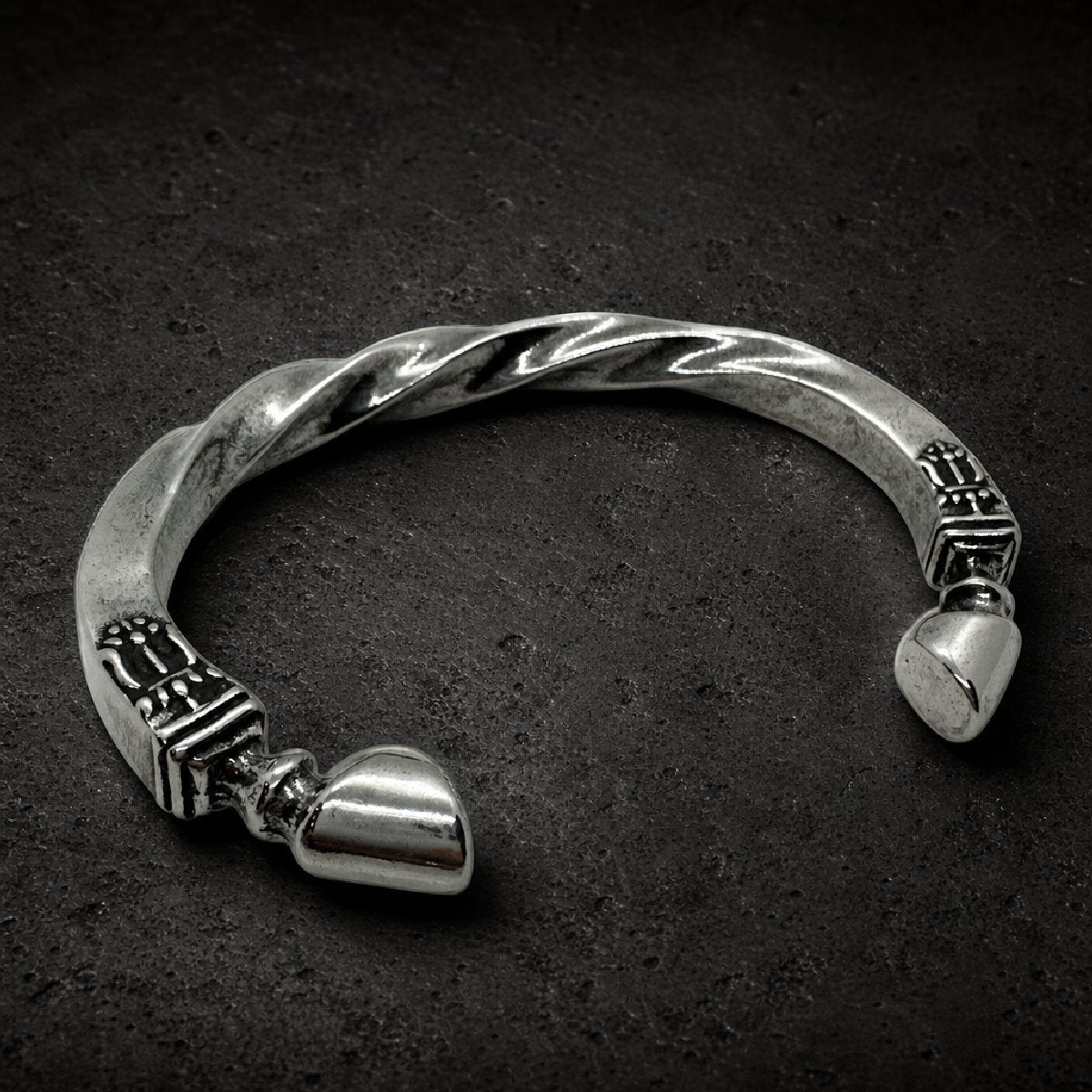 Warhorse Bangle — Twisted Cuff Bracelet - 316L stainless steel unisex jewelry, warhorse twisted cuff bracelet, 316l stainl…