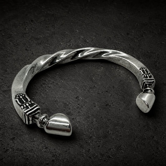 Warhorse Bangle — Twisted Cuff Bracelet - 316L stainless steel unisex jewelry, warhorse twisted cuff bracelet, 316l stainl…