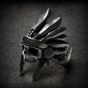 Washakie - Indian Warrior Skull Ring (#R0467)