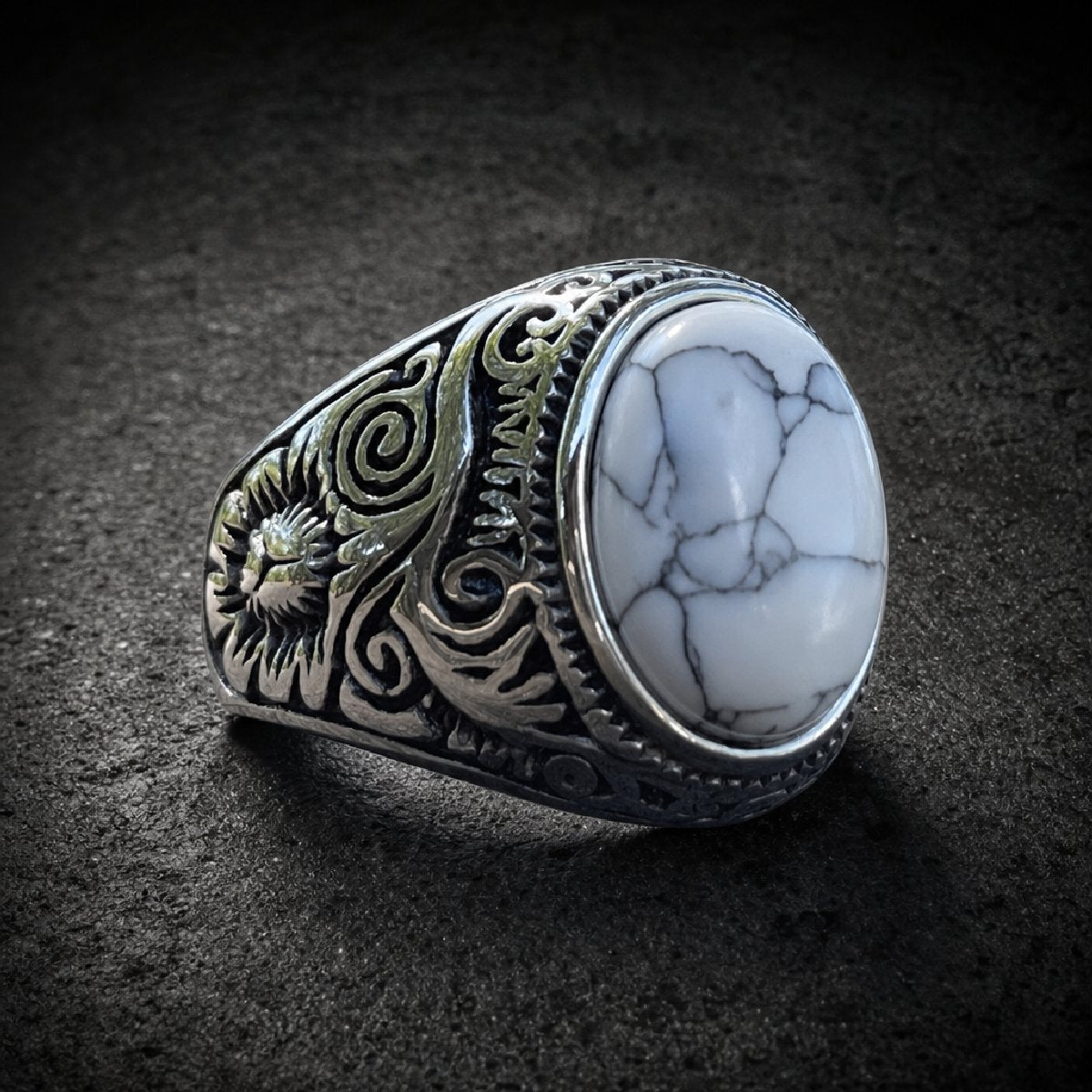 White Buffalo - Stainless Steel Ring (#719)