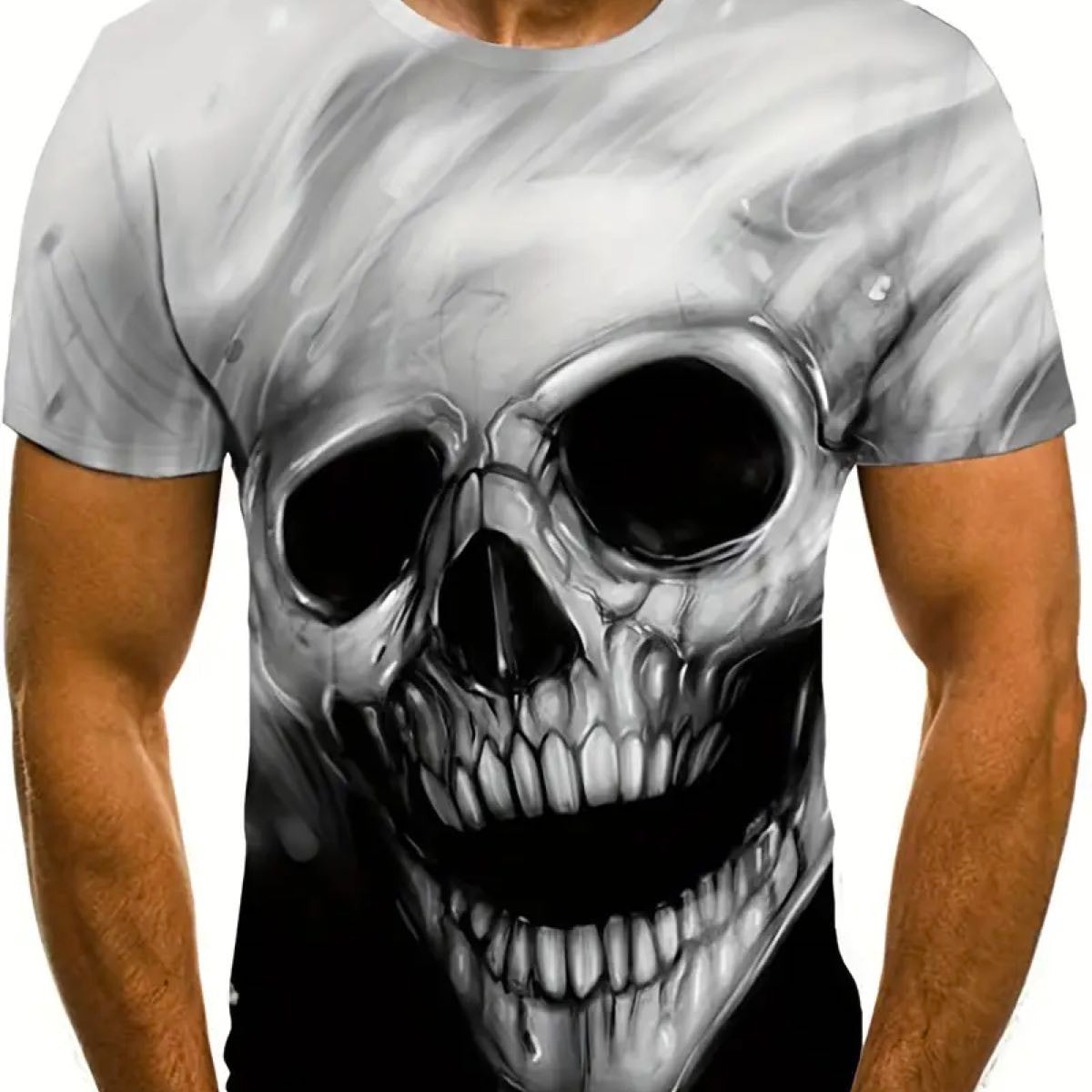 white skull tshirt