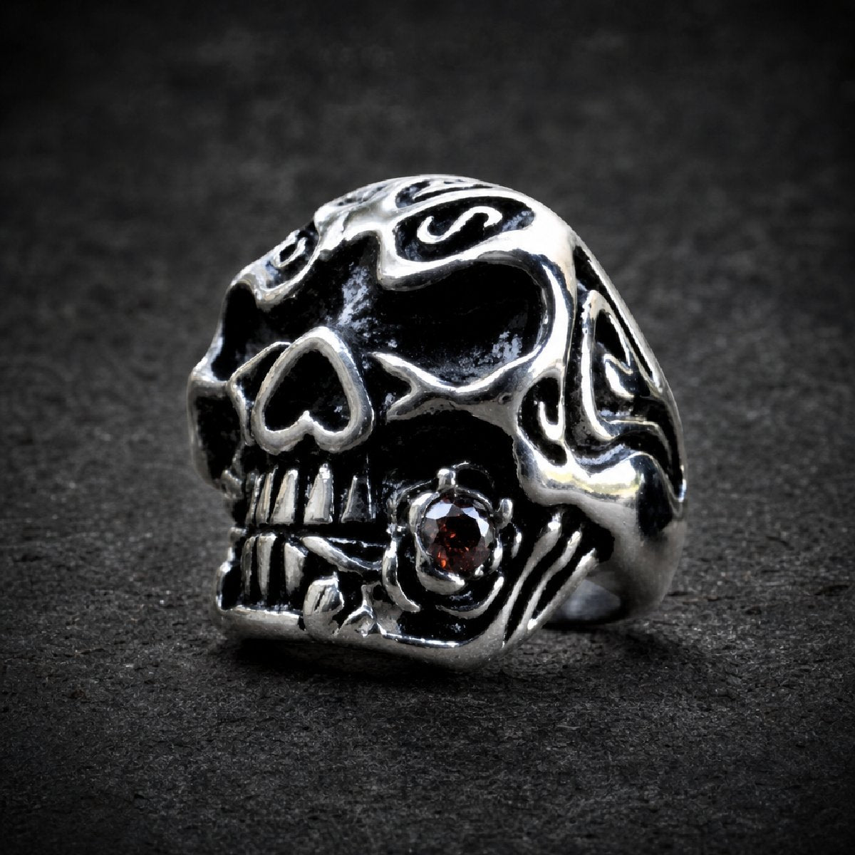 Widowmaker Skull — Skull Ring - 316L stainless steel unisex jewelry, 316l stainless steel skull ring, biker outlaw skull r…