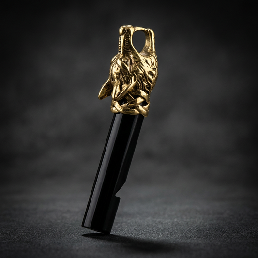 Noble Wolf Whistle, premium 316L stainless steel, highly polished