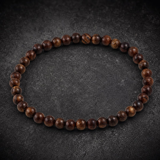Woodstone Classic - Natural Wood Bead Bracelet (#cob-003)