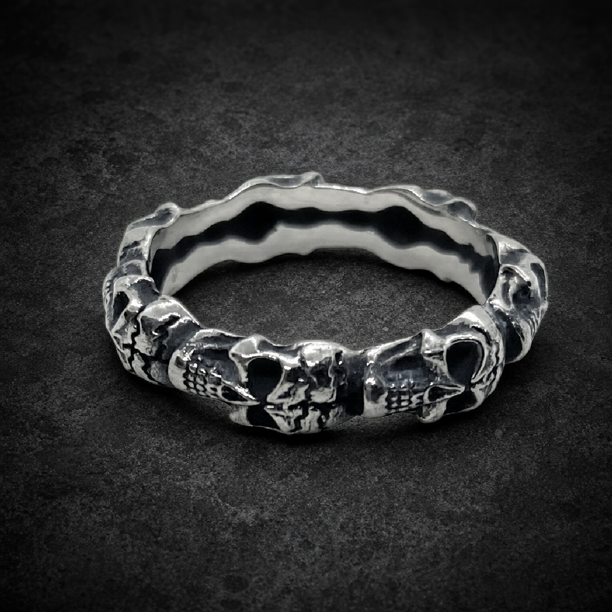 You Got Me Skull Ring - 316L stainless steel unisex jewelry (R0797)