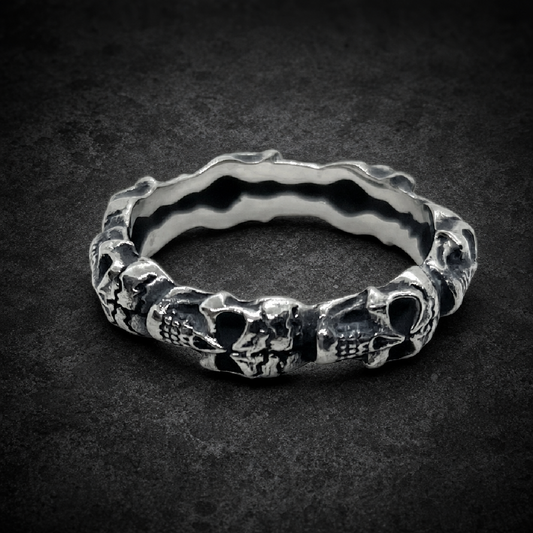 You Got Me Skull Ring - 316L stainless steel unisex jewelry (R0797)